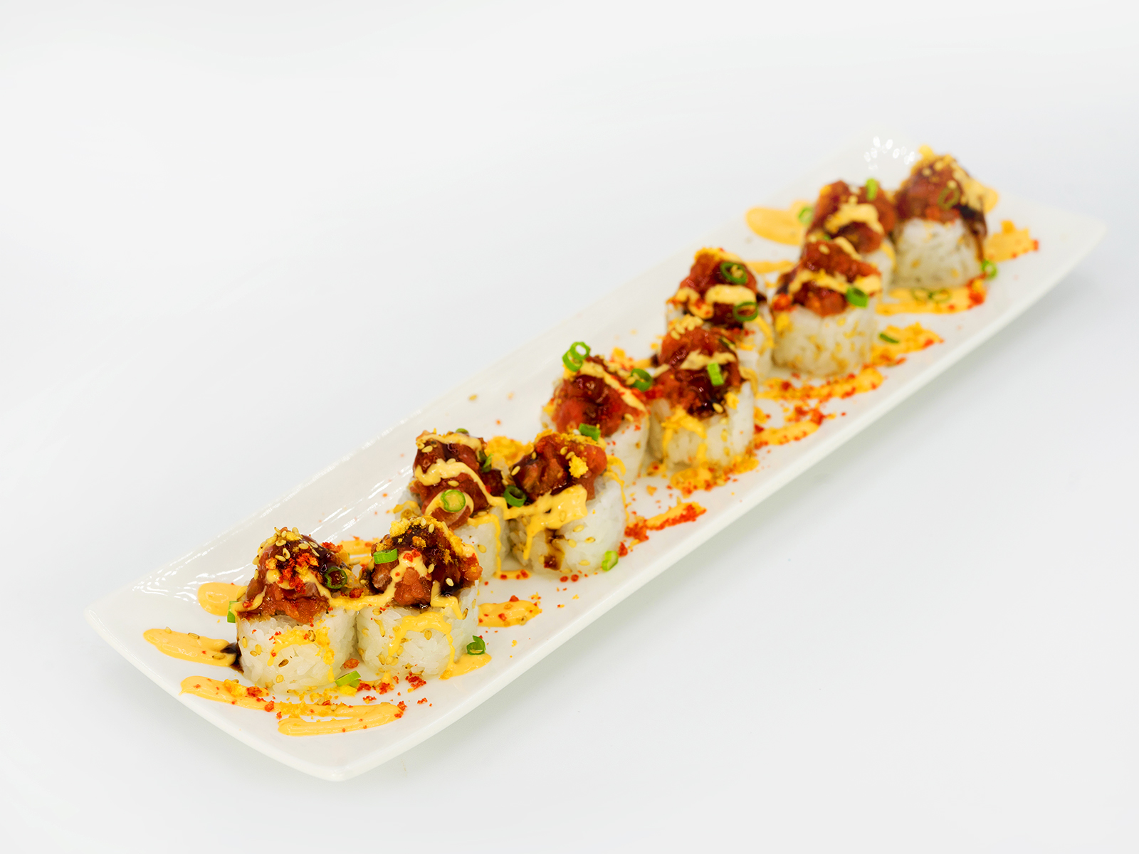 Order Fire Cracker Roll food online from Premier Sushi store, Oregon City on bringmethat.com
