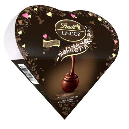 Order Lindt LINDOR Valentine's 70% Dark Chocolate Candy Truffles Friend Heart, 3 oz. food online from CVS store, PITTSBURGH on bringmethat.com