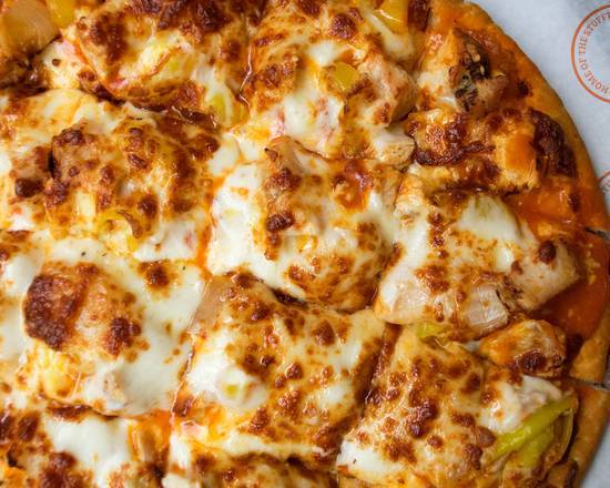 Order Classic Thin Crust Hot Buffalo Chicken Pizza food online from Nancy's Pizza store, Atlanta on bringmethat.com