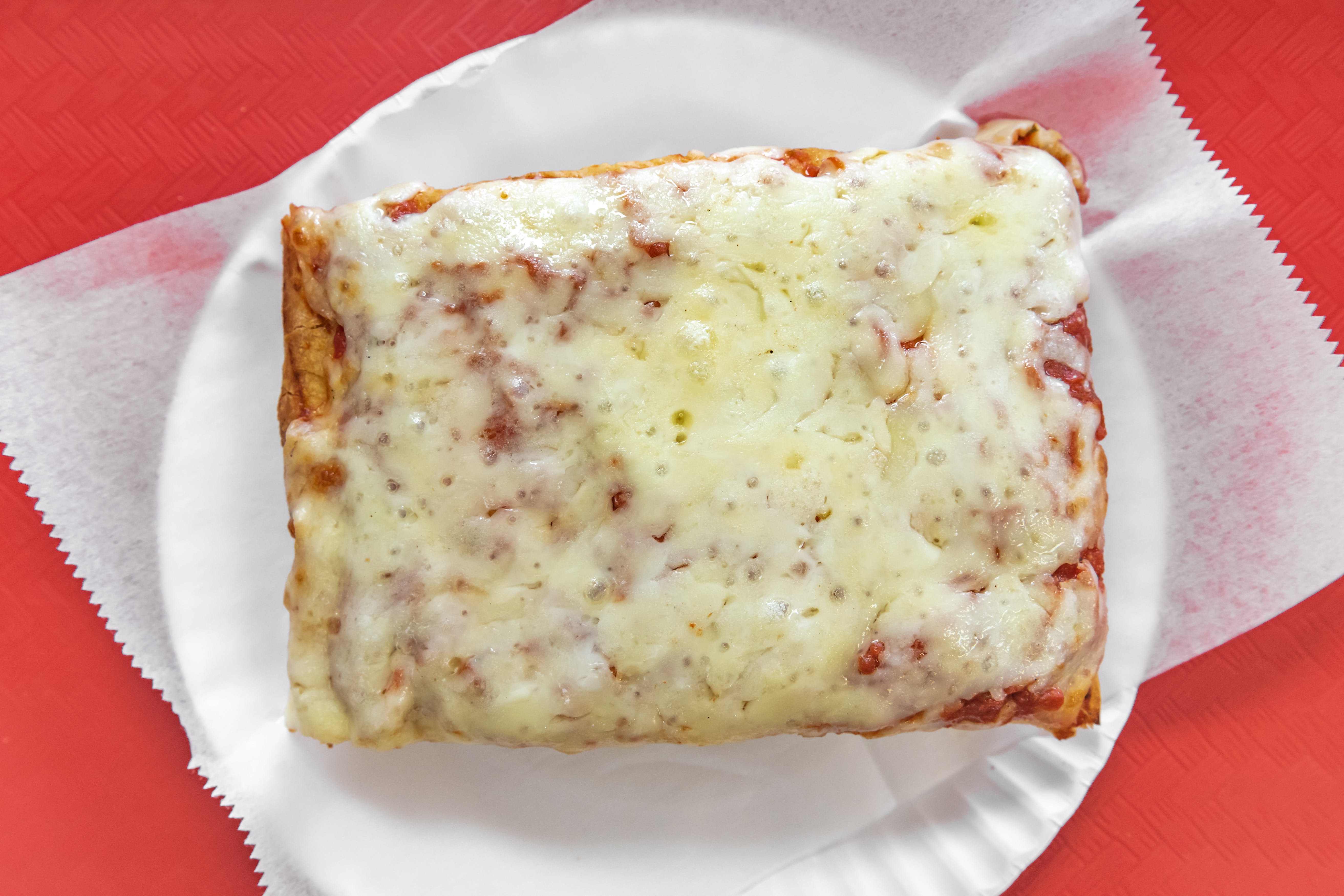 Order Sicilian Cheese Pizza - 10 Slices food online from Bambino's Pizza & Pasta store, Danbury on bringmethat.com