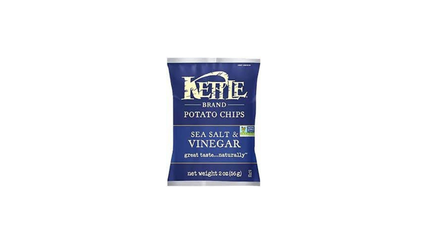 Order Kettle Brand Snacks Sea Salt and Vinegar Chips 2 oz. food online from Luv Mart store, Santa Cruz on bringmethat.com