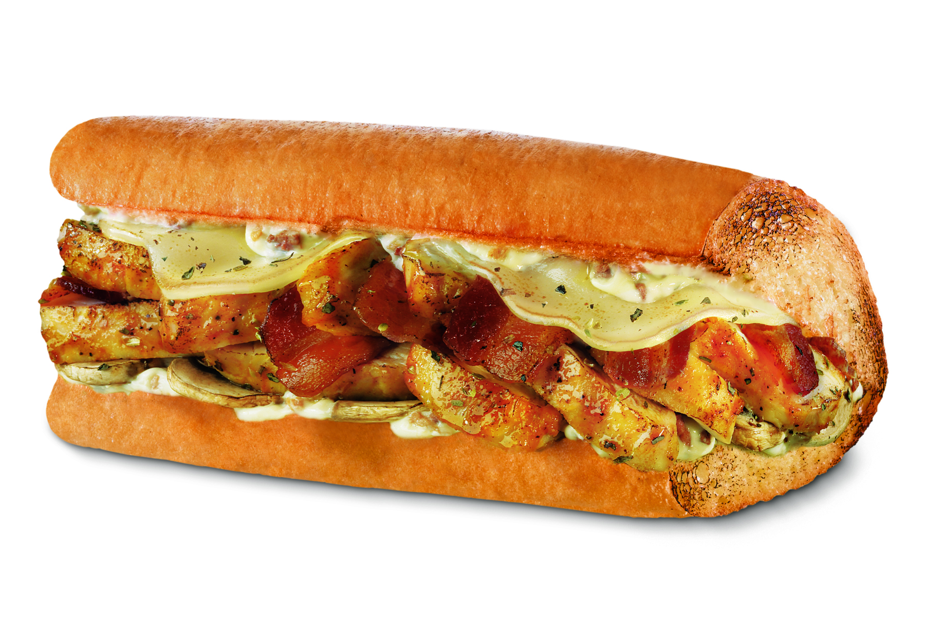 Order Chicken Carbonara Sub food online from Quiznos store, New Orleans on bringmethat.com