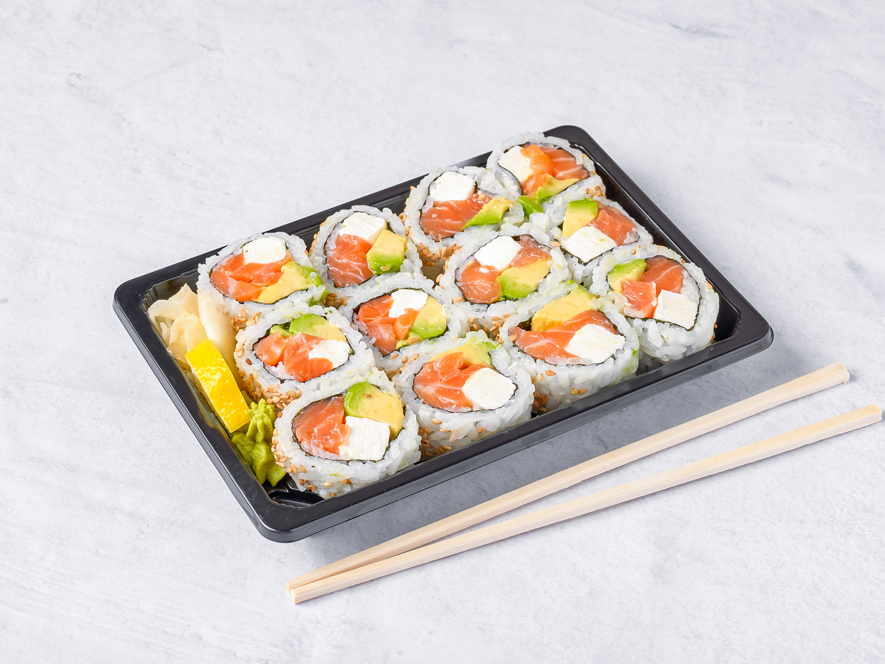 Order Salmon Philly Roll food online from Van Sushi Cafe store, Vernon Hills on bringmethat.com