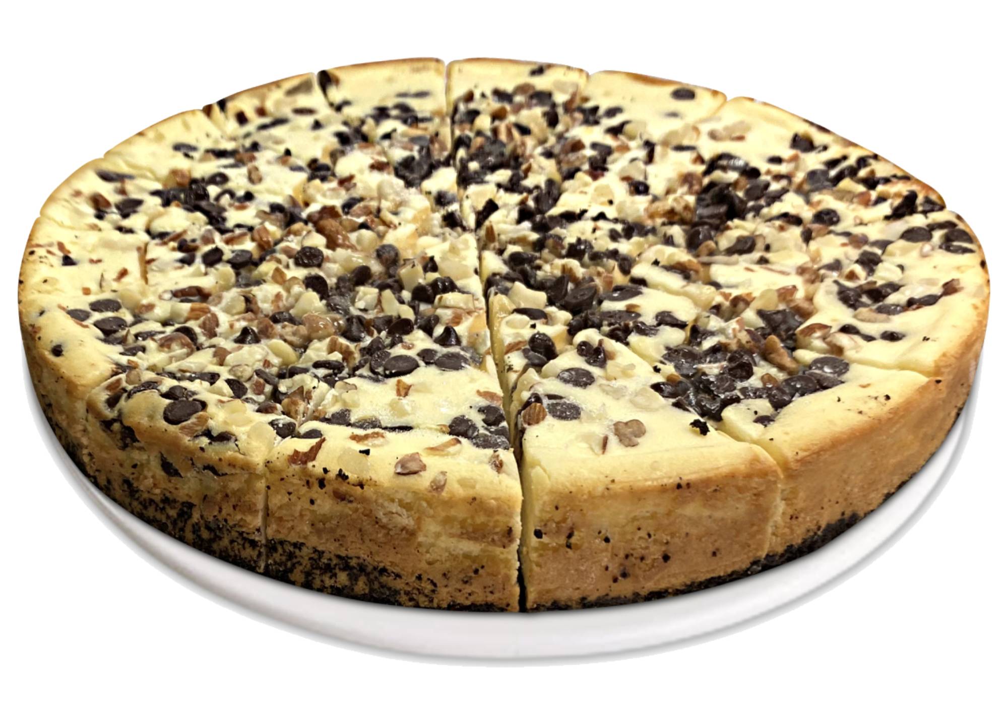 Order Turtle Cheesecake With Chocolate Chip, Nuts & Caramel 9" - 2 lbs food online from Andy Anand Chocolates store, Chino on bringmethat.com