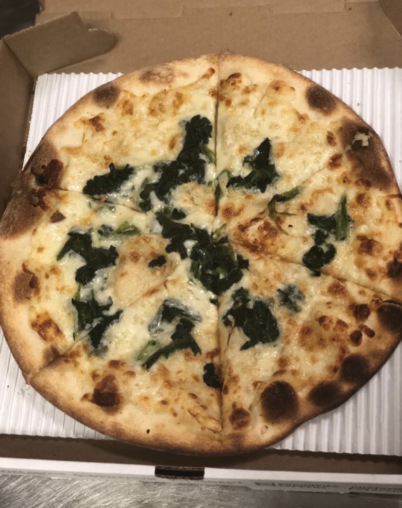 Order Hand Tossed Spinach Pizza food online from Galaxy Pizza store, Philadelphia on bringmethat.com