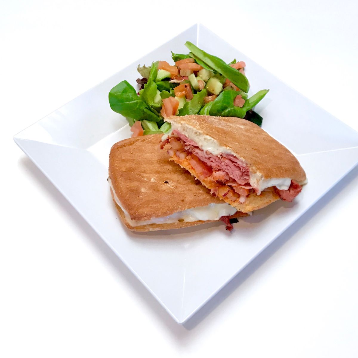 Order Pastrami Panini food online from Crave Cafe store, Pasadena on bringmethat.com