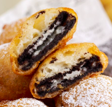 Order Fried Oreos (6 for 10$) food online from Gold Leaf Pastry Shop store, Linden on bringmethat.com