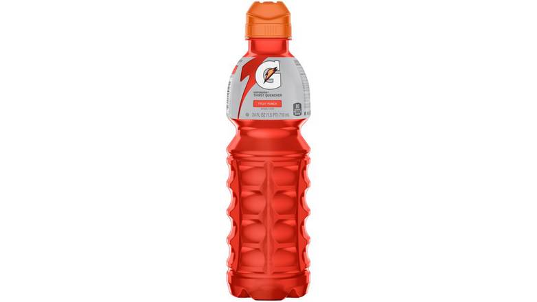Order Gatorade Thirst Quencher Fruit Punch Sports Drink food online from Trumbull Mobil store, Trumbull on bringmethat.com