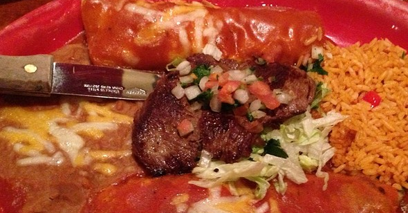 Order Plato Pancho Villa Combo food online from Guadalajara Mexican Grill store, Tucson on bringmethat.com