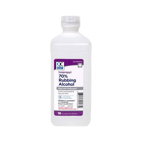 Order Qc Isopropyl Alcohol 70% Rubbing Alcohol food online from Deerings Market store, Traverse City on bringmethat.com