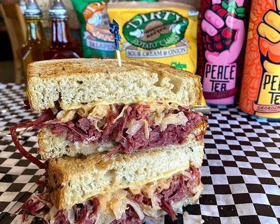 Order Corned Beef Reuben Sandwich food online from Knuckle Sandwiches store, Mesa on bringmethat.com