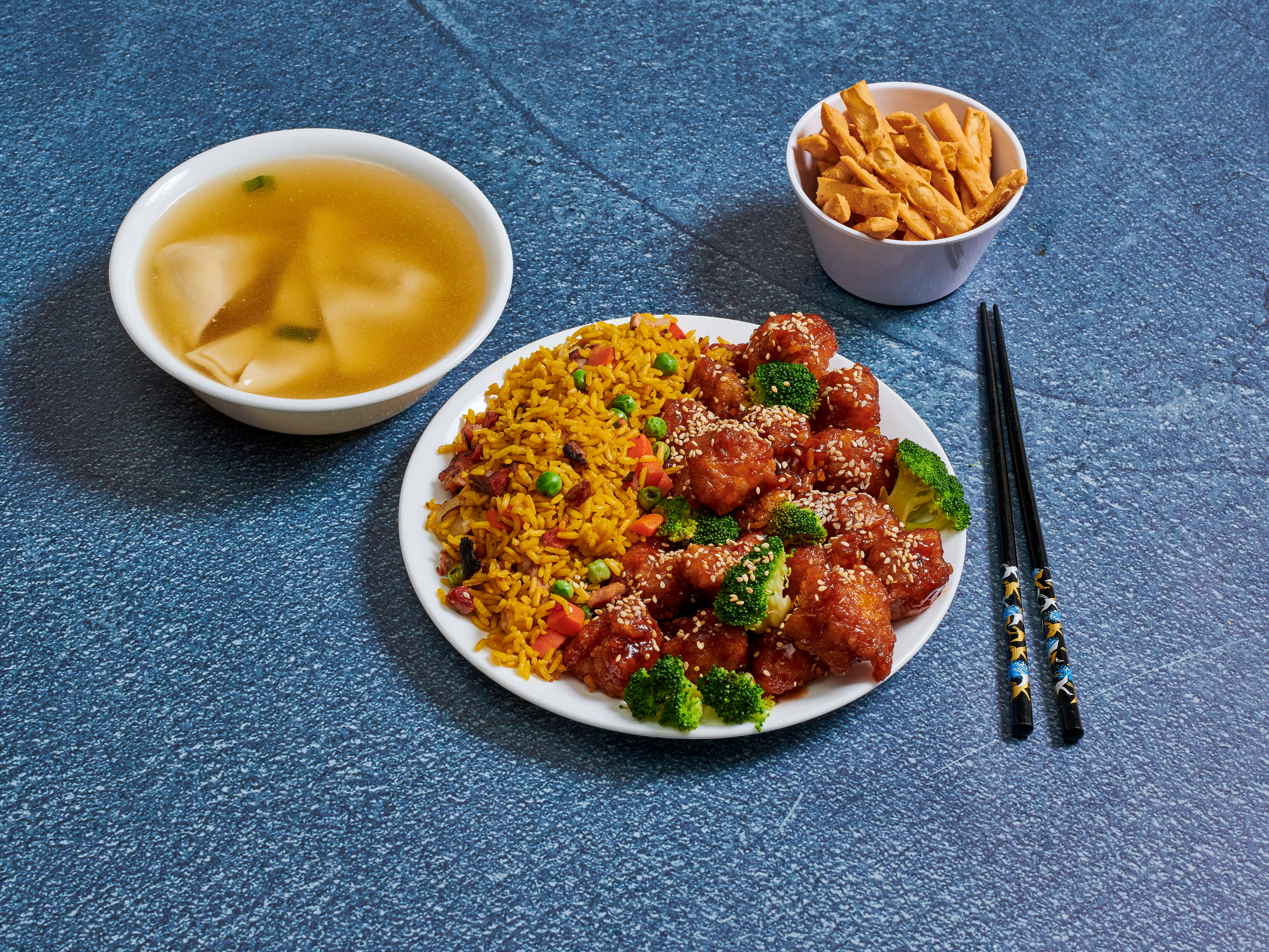 Order Sesame Chicken Platter food online from China King Express store, Jamaica on bringmethat.com