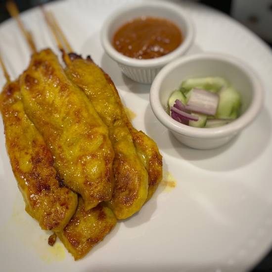 Order Chicken Satay food online from Green Basil store, Calabasas on bringmethat.com