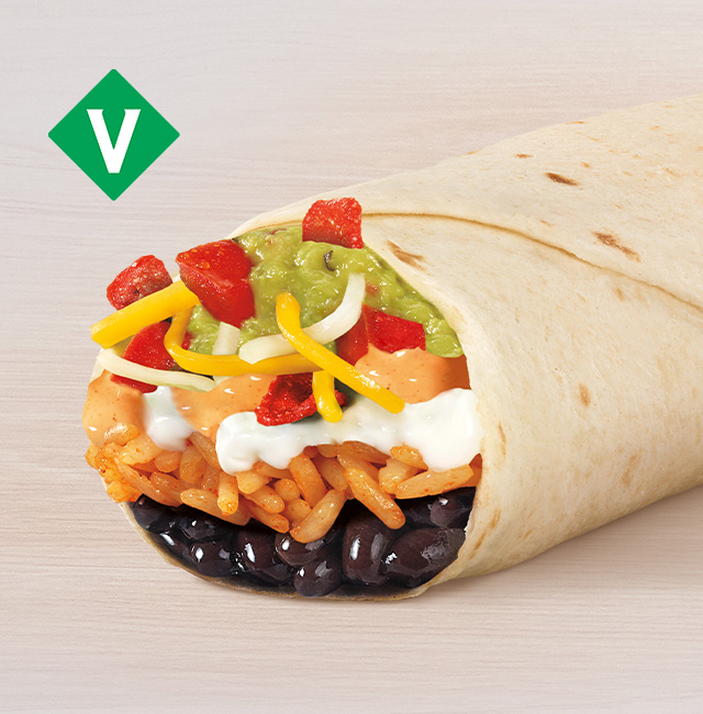 Order Fiesta Veggie Burrito food online from Taco Bell store, Tustin on bringmethat.com