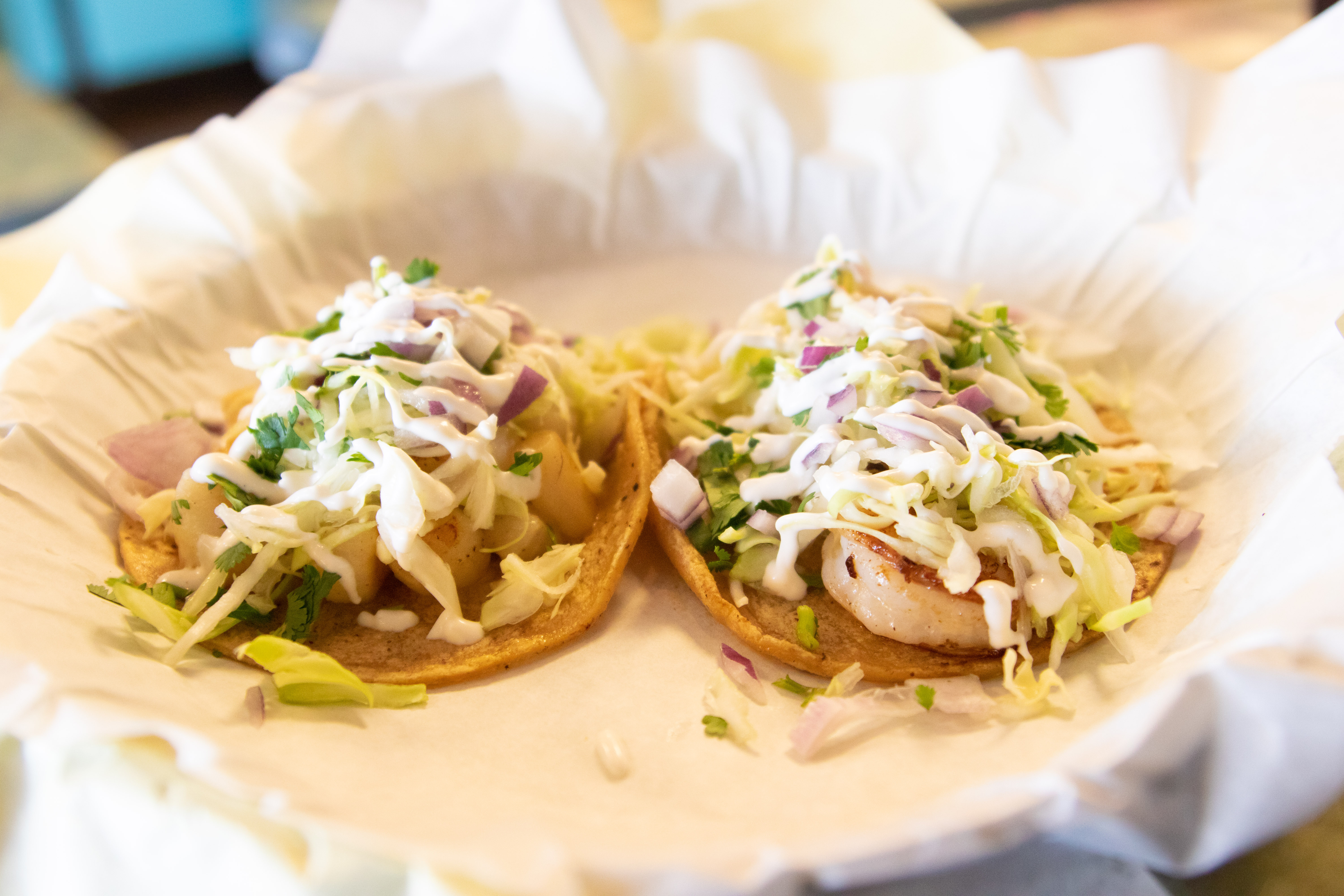 Order Grilled Shrimp Tacos food online from Baja Catch Fresh Grill store, Temecula on bringmethat.com