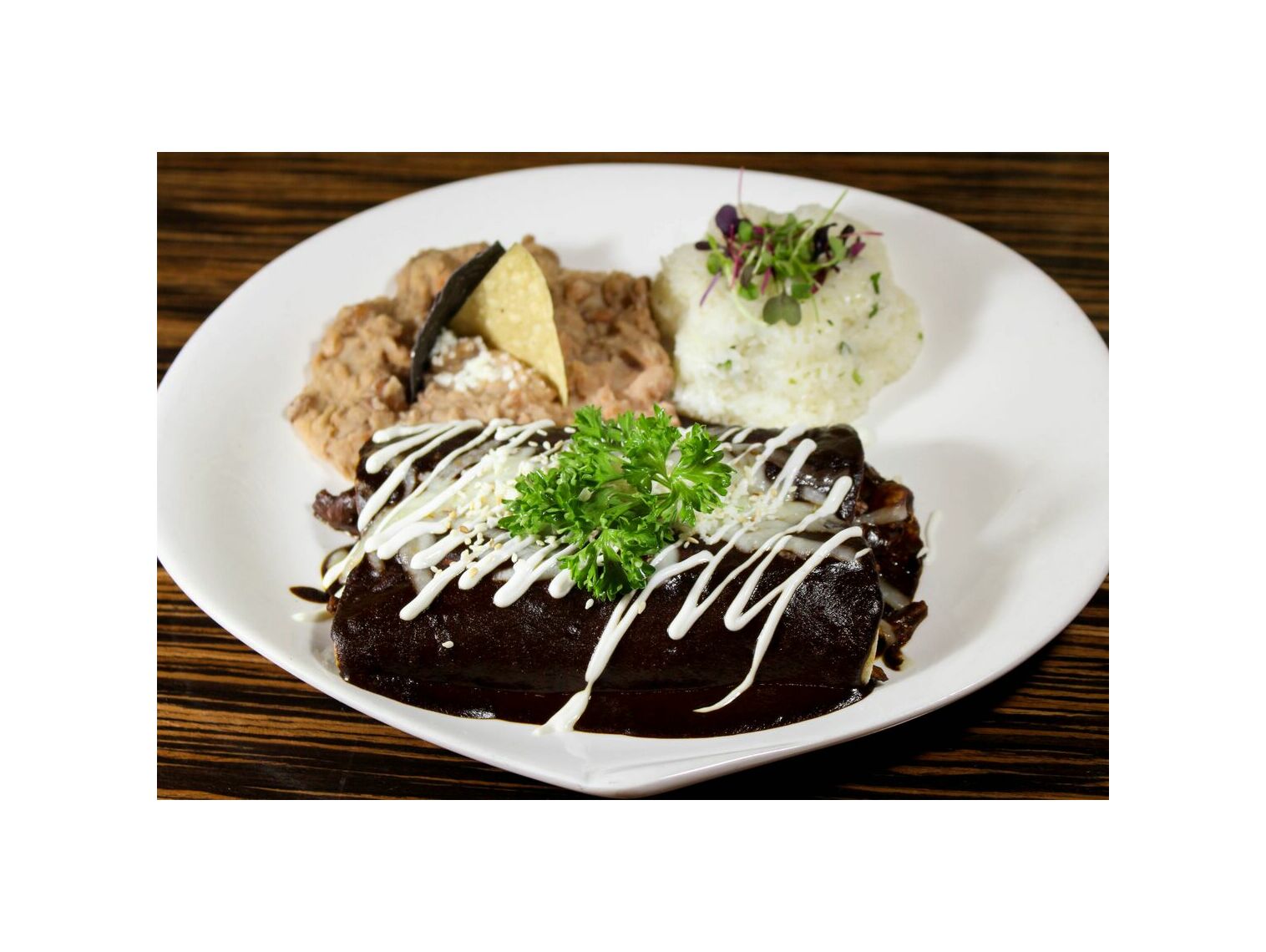 Order Mole Enchiladas food online from El Dorado Cantina store, Las Vegas on bringmethat.com