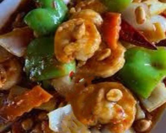Order Kung Pao Shrimp food online from Lucky Buddha store, Atlanta on bringmethat.com