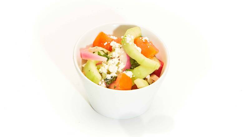 Order Side of Tomato-Cucumber Salad food online from Taziki Mediterranean Cafe store, Memphis on bringmethat.com