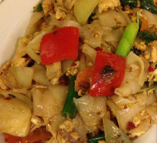 Order Basil Noodles food online from Thai Pan Cuisine store, Encinitas on bringmethat.com
