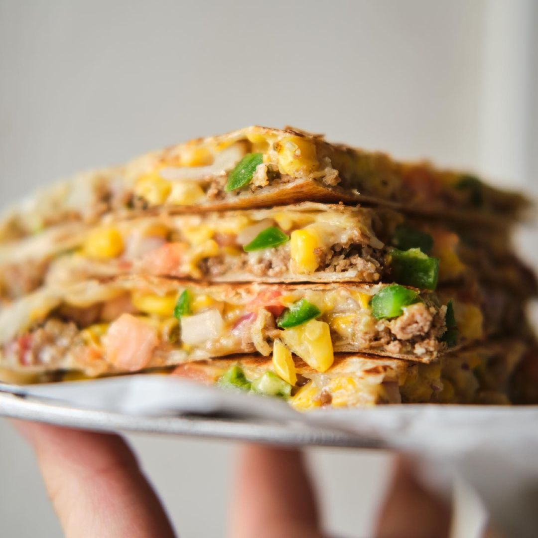 Order Spicy Chicken Quesadilla food online from Burrito Bar Fresh Mexican Grill- store, Howell on bringmethat.com
