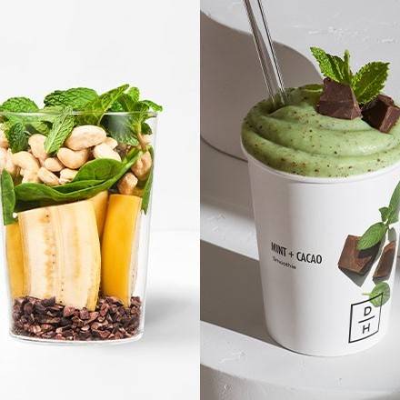 Order Daily Harvest Mint + Cacao Smoothie (8 oz) food online from Daily Harvest store, Los Angeles on bringmethat.com