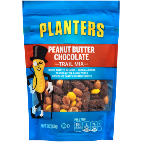 Order Planters Trail Mix Peanut Butter Chocolate 6oz food online from 7-Eleven store, Boston on bringmethat.com