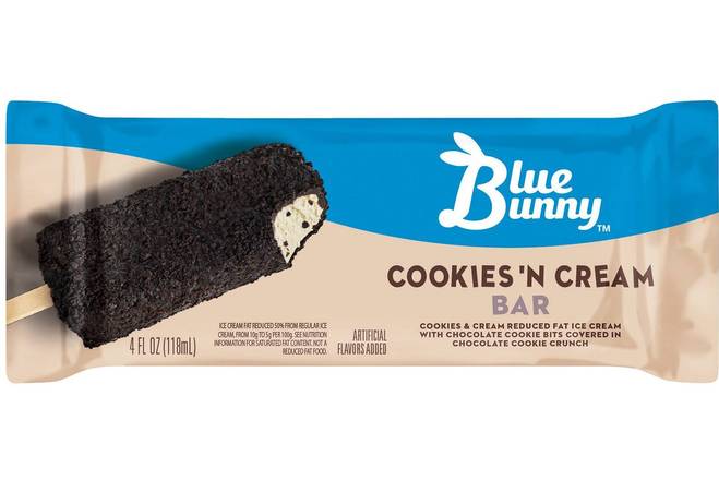 Order Blue Bunny Cookies 'n Cream Bar food online from Abc Discount Store store, San Diego on bringmethat.com