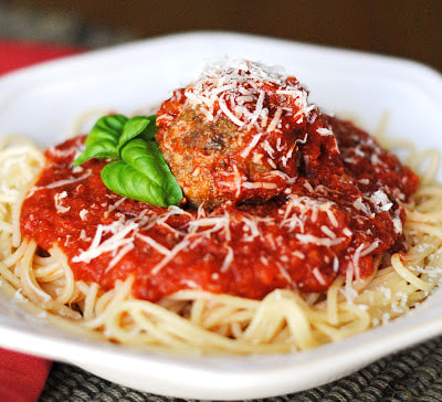 Order Kids Spaghetti and Meatball food online from A Touch of Italy store, Egg Harbor Township on bringmethat.com