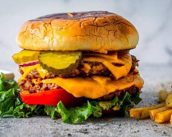 Order GAB'S Double OG Burger ( 100% Plant-based ) food online from Good As Burgers store, Atlanta on bringmethat.com