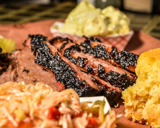 Order Texas Brisket Plate - Large food online from The Smoke Pit store, Monroe on bringmethat.com