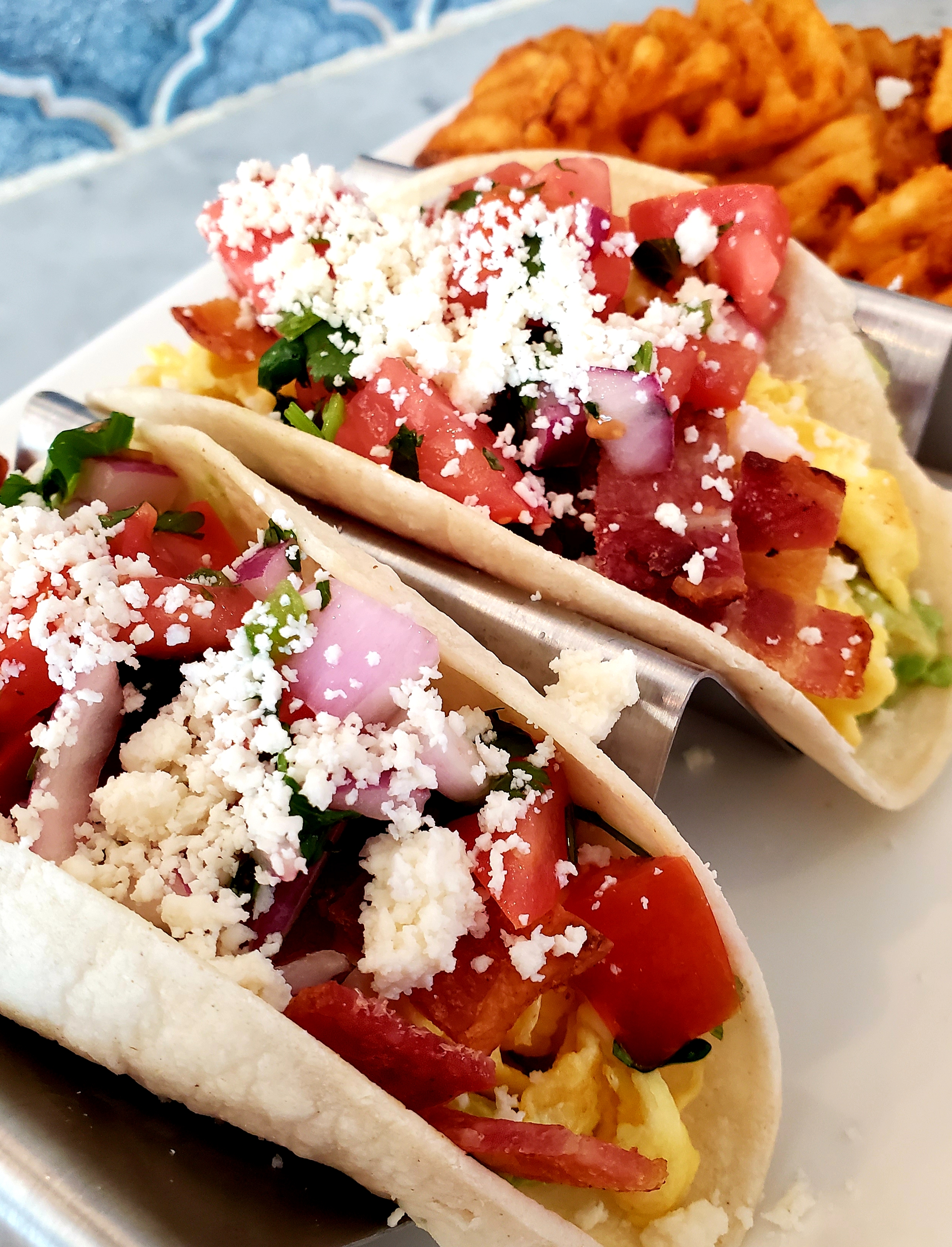 Order BREAKFAST TACOS food online from Gramercy Kitchen store, New York on bringmethat.com