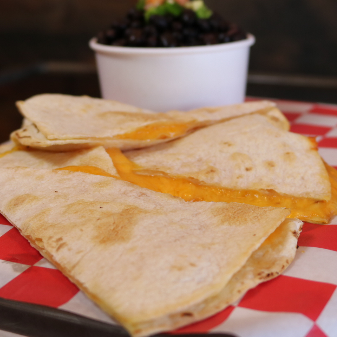 Order Cheese Quesadilla food online from Woodchips Express store, Oxford Charter Township on bringmethat.com