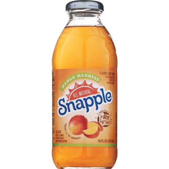 Order Snapple Flavored Juice Drink Mango Madness Single Bottle food online from Cvs store, WEST COVINA on bringmethat.com