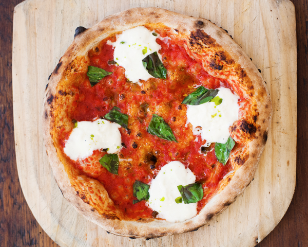 Order Margherita Plus Pizza food online from Olio Wood Fire Pizzeria store, Los Angeles on bringmethat.com