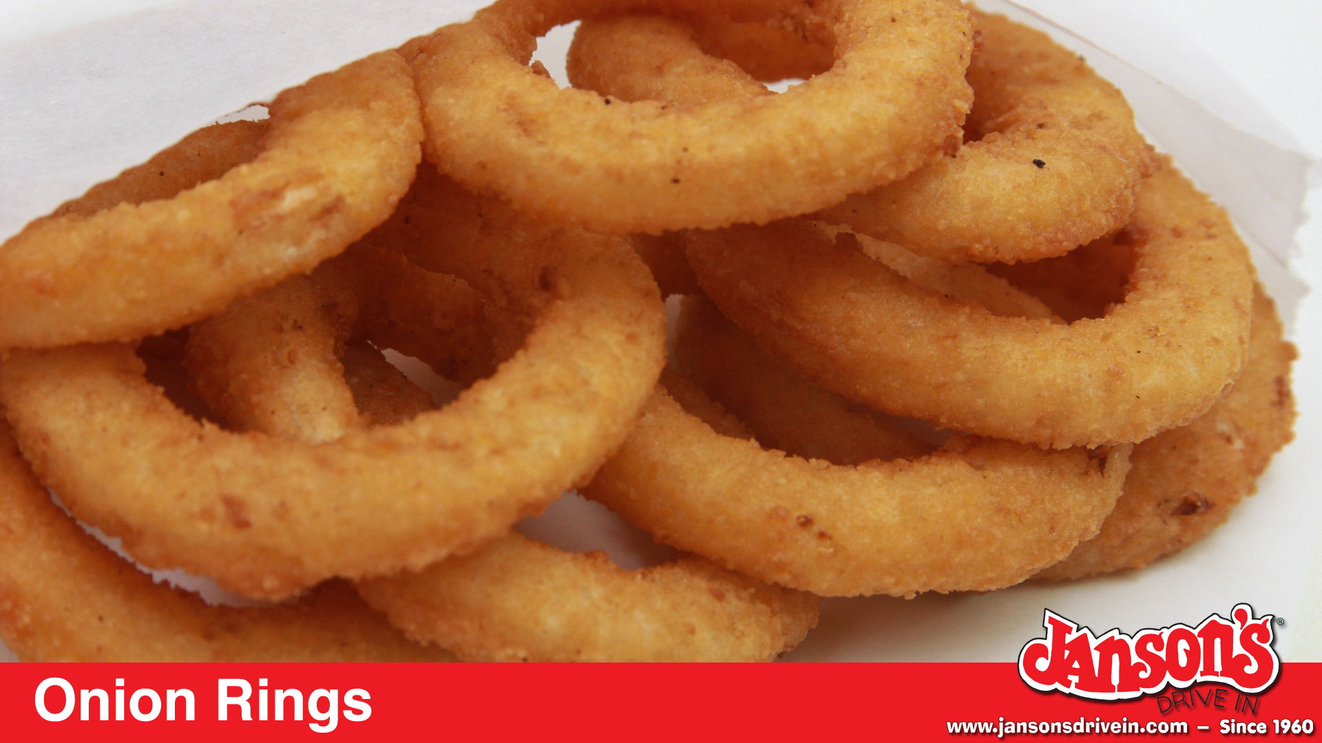 Order Onion Rings... food online from Janson's Drive-in store, Chicago on bringmethat.com