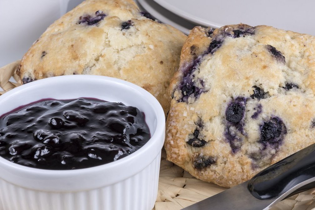 Order Blueberry Scone food online from Stella Blue Bistro store, Huntington on bringmethat.com