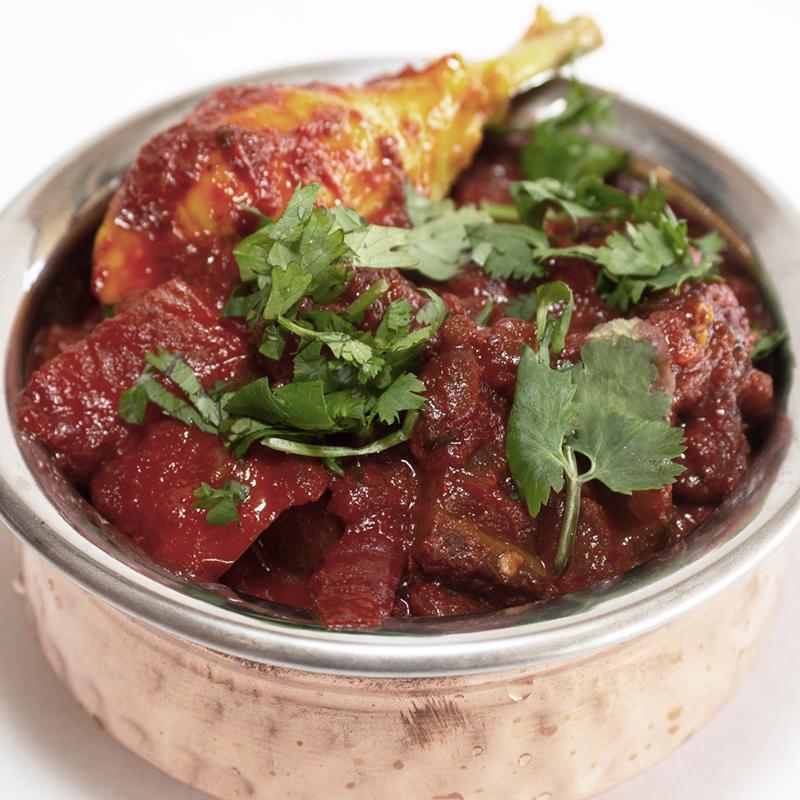 Order Madras Chicken Curry food online from Hyderabad Dum Biryani store, Fremont on bringmethat.com
