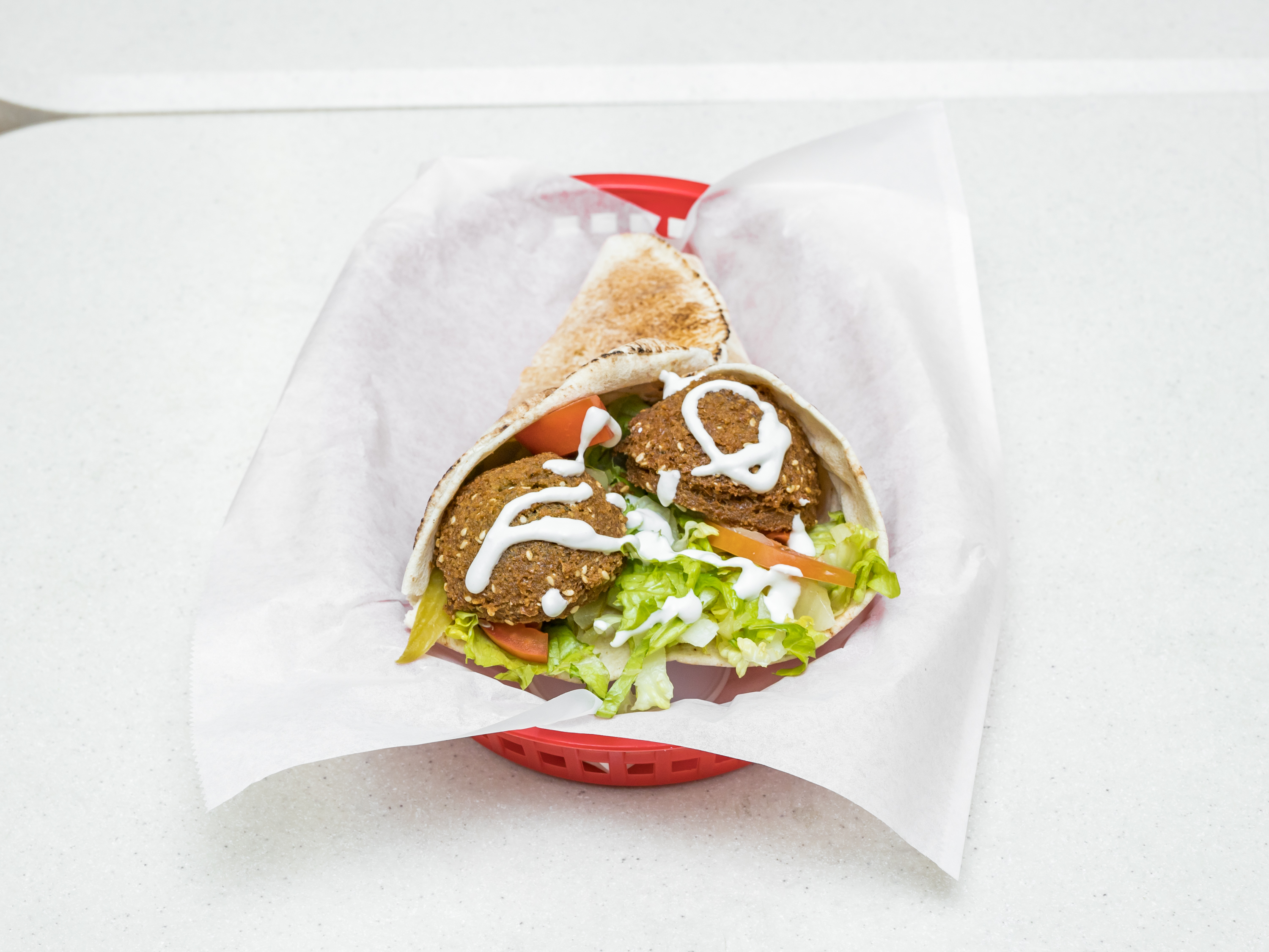 Order Falafel Sandwich food online from Two Brothers Halal Market store, Houston on bringmethat.com