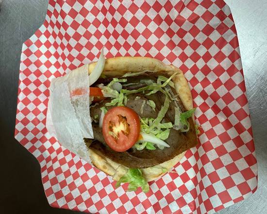 Order Lamb Gyro Sandwich food online from Divano's Pizzeria store, Town of Garner on bringmethat.com