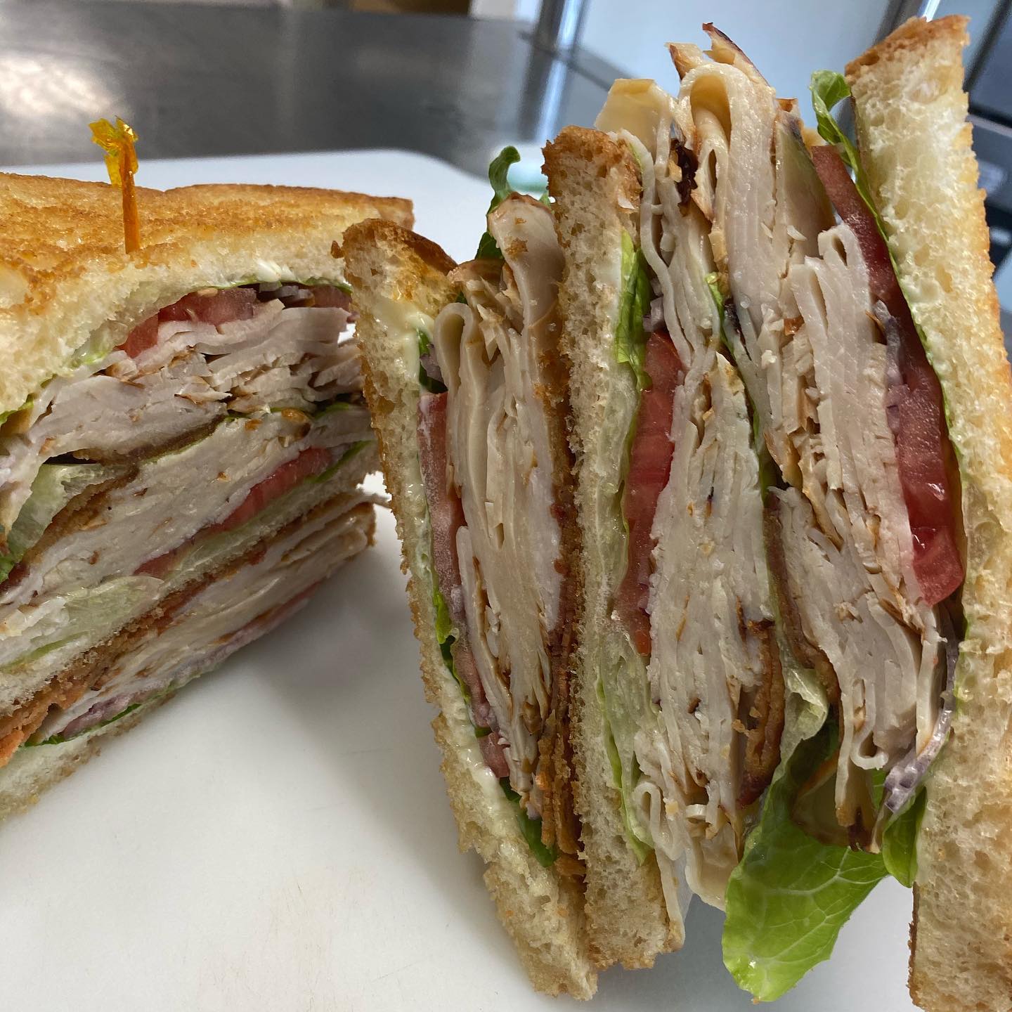 Order Mile High Turkey Club	 food online from Love Bakery And Cafe store, Branford on bringmethat.com