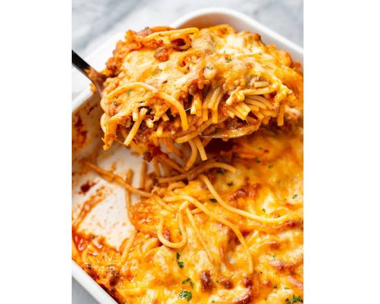 Order Baked Spaghetti food online from Pasta Paradox store, Nashville on bringmethat.com