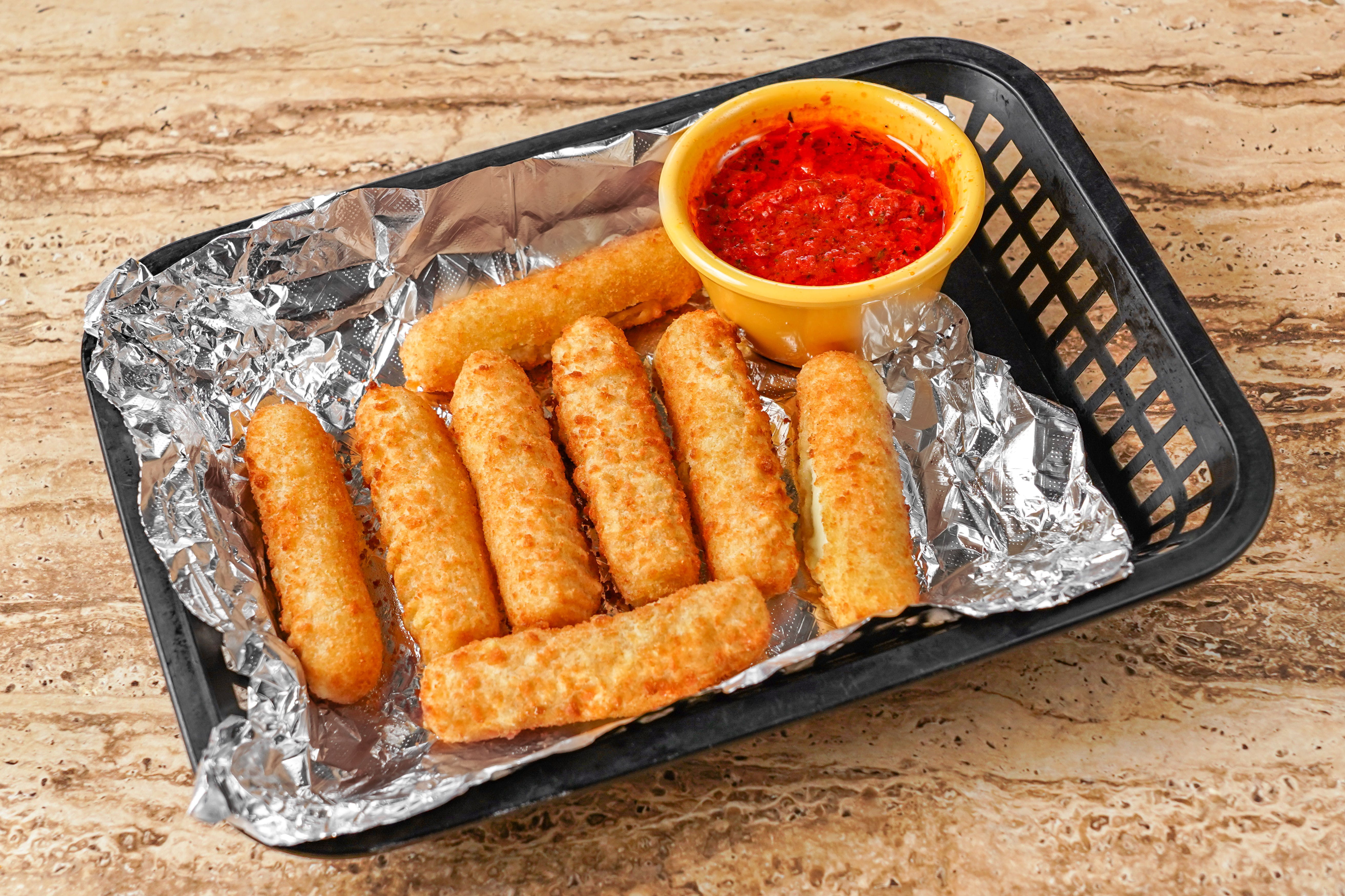Order Cheese Stix - 8 Pieces food online from Chicagos Pizza store, San Antonio on bringmethat.com