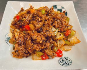 Order CS8. Mandarin Beef with Cumin food online from China Hut store, Chicago on bringmethat.com