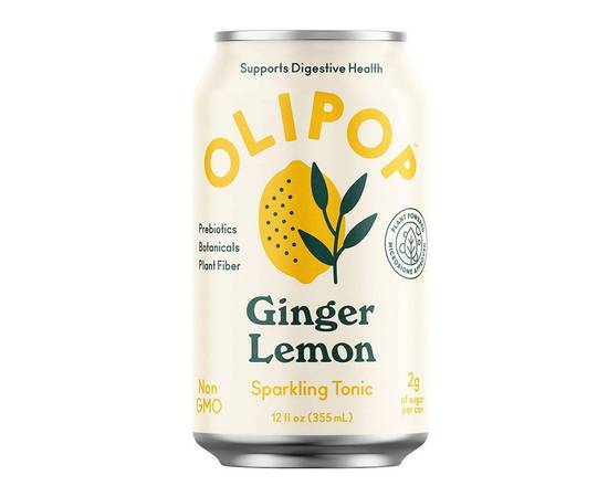 Order OLIPOP Ginger Lemon food online from Healthyish Keto Bowls store, San Francisco on bringmethat.com