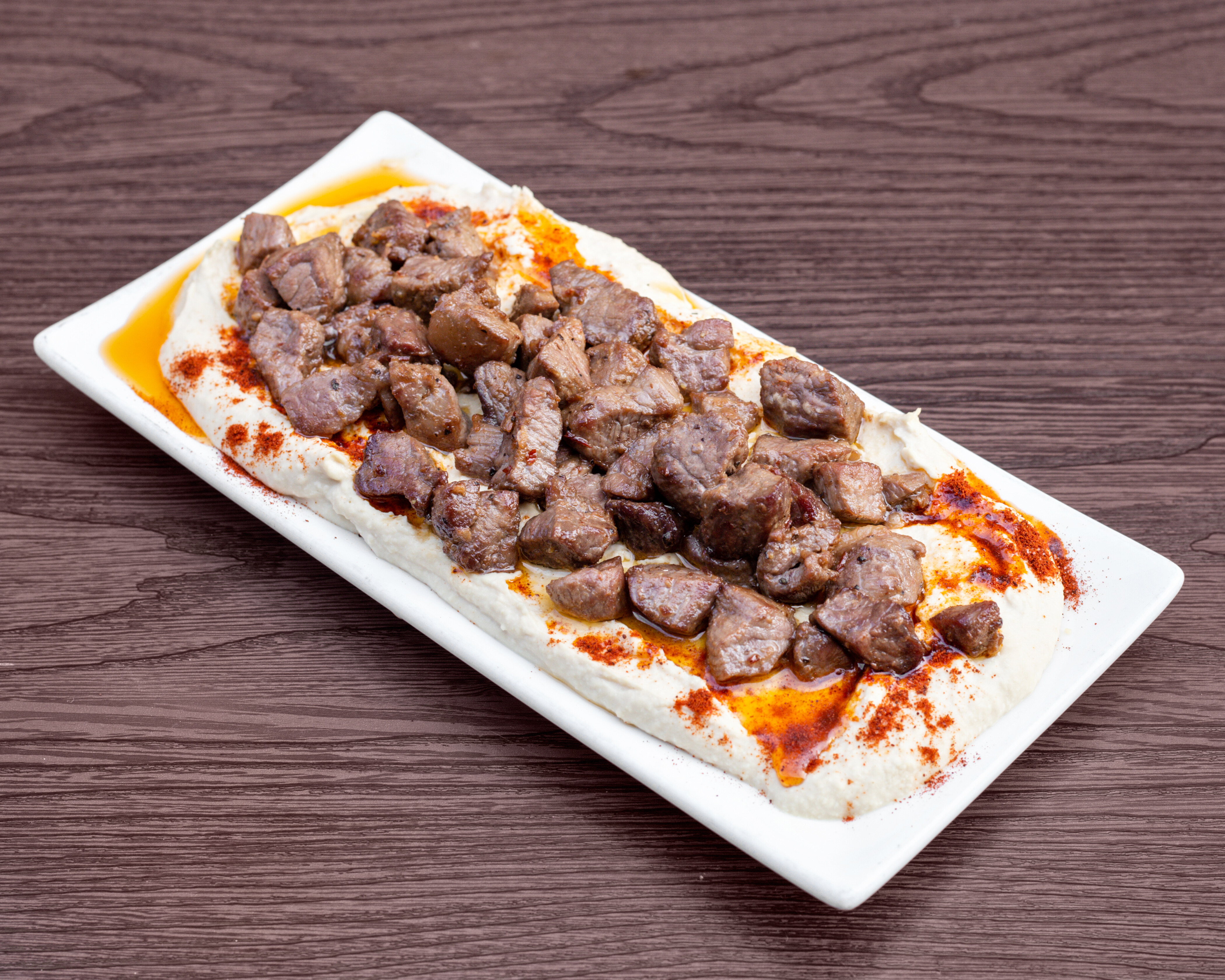Order Hummus with Lamb Cubes food online from Keto Grill store, Vauxhall on bringmethat.com