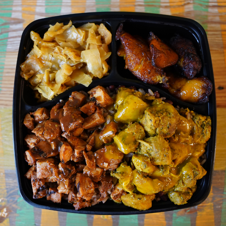 Order HALF AND HALF CHICKEN BOX food online from Irie Jamaican Kitchen store, Cleveland on bringmethat.com