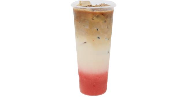 Order Cold Strawberry Vanilla Latte** food online from Junbi store, Los Angeles on bringmethat.com