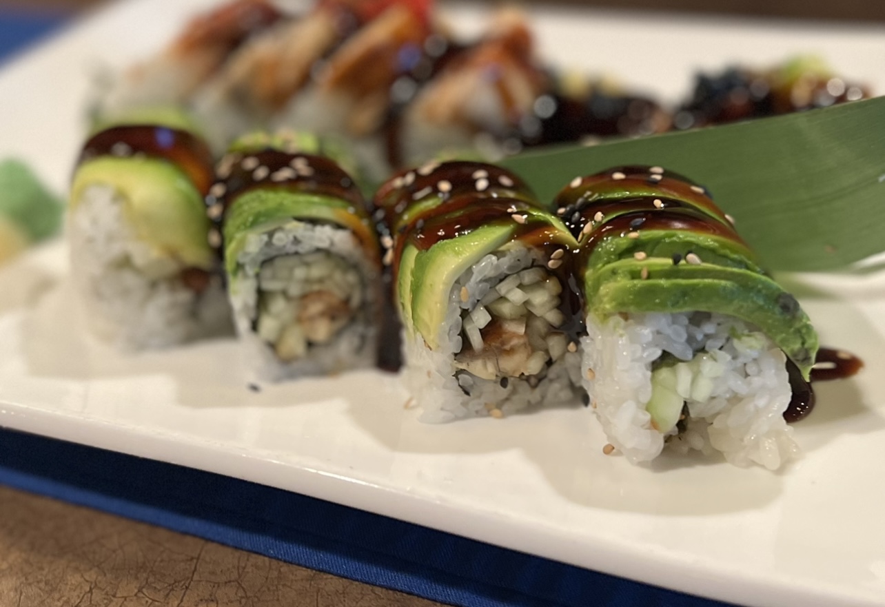Order Caterpillar Roll food online from Bluefin Steak House & Sushi store, Howell on bringmethat.com