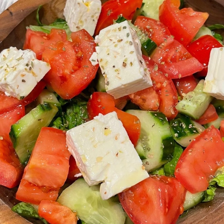 Order Greek Salad - Small food online from Meraki Taverna store, Armonk on bringmethat.com