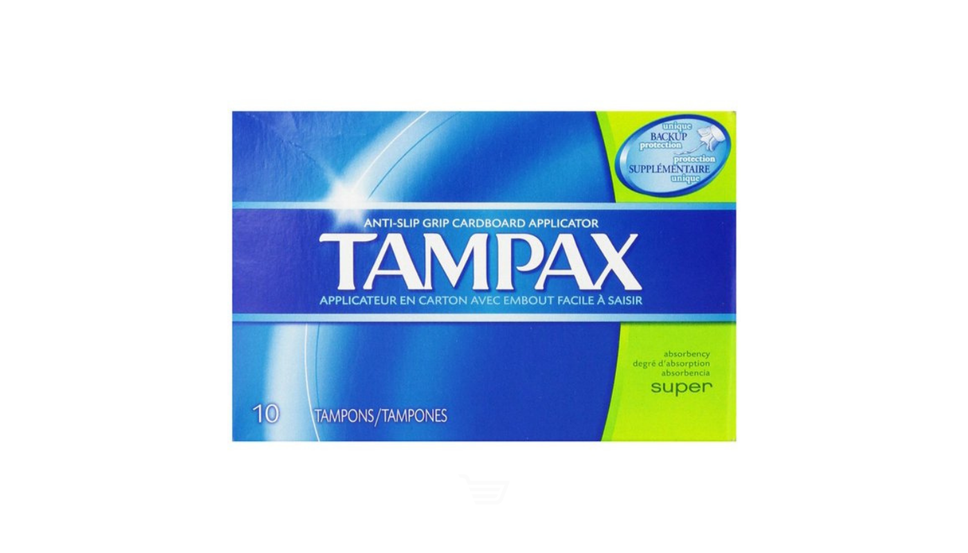 Order Tampax Super Tampons Cardboard Applicator 10 count food online from Country Cousins Liquor & Jr Market store, Sylmar on bringmethat.com